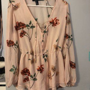 Forever 21 Floral Romper